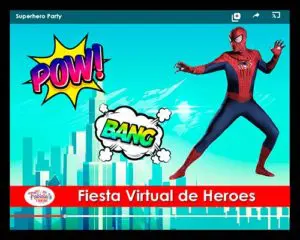 Fiesta Virtual de Superheroes